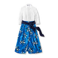 Blusenkleid mit Blumenrock