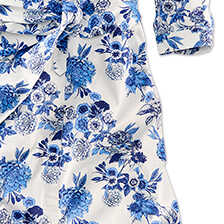 Blumenkleid im Hemdblusenstil