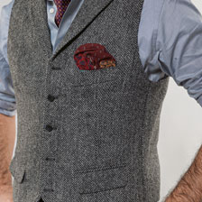 Weste aus Harris Tweed fr Herren