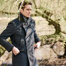 Cabanjacke aus Schurwolle fr Herren