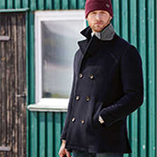 Cabanjacke 'Pea Coat' fr Herren