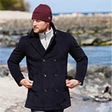 Cabanjacke 'Pea Coat' fr Herren