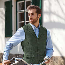 Tweedweste fr Herren aus Tweed von Mallalieus of Delph