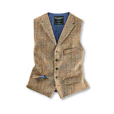 Tweed-Weste fr Herren aus Harris Tweed