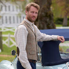 Tweed-Weste fr Herren aus Harris Tweed
