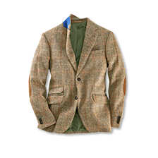 Harris-Tweed-Herrensakko aus Fischgrat-Tweed