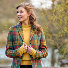 Damen-Harris-Tweed-Blazer