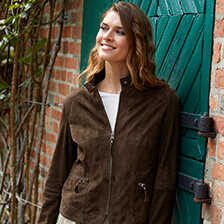 Alernatives Thumbnail 2 zu Damen-Lederjacke aus Ziegenvelours