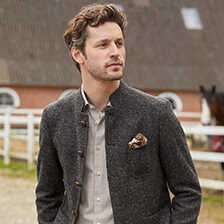 Harris-Tweed-Stehkragensakko