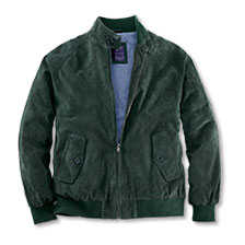 Leder-Blouson aus Ziegenvelours