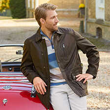 Herren-Lederjacke aus Lammnappa