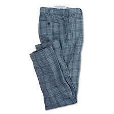 Leinen-Karohose im Brit Check