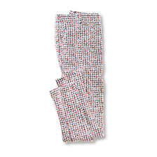 Damenhose mit Rosen und Hahnentrittmuster