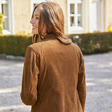Damen-Lederjacke im Biker Style