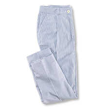 Streifenhose im Culotte-Stil