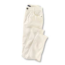 Weie Momjeans im Five-Pocket-Stil