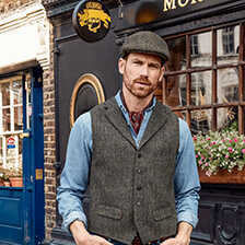 Thumbnail zu Harris-Tweed-Weste Wales