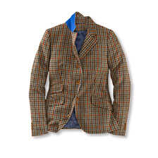 Tweed-Blazer mit Kaschmir