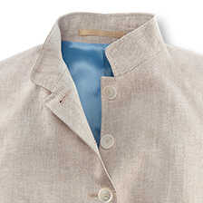 Alernatives Thumbnail 3 zu Leinenblazer mit Stehkragen