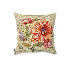 Sofakissen mit Blumen im Vintage Style