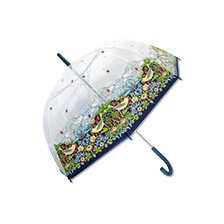 Regenschirm Birdcage mit William Morris Motiv Strawberry Thief