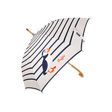 Regenschirm Streifen mit Papageientaucher