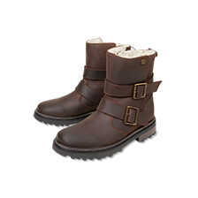 Lederboots fr Damen mit Teddyfutter