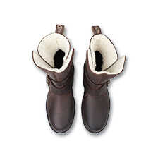 Lederboots fr Damen mit Teddyfutter