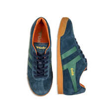 Blauer Herren-Sneaker Harrier mit grnen Streifen