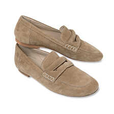 Damenslipper aus Veloursleder