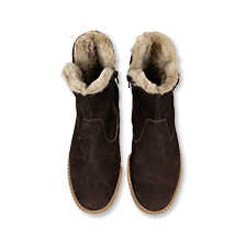 Damen-Lammfellboots aus Nubukleder