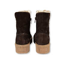 Damen-Lammfellboots aus Nubukleder