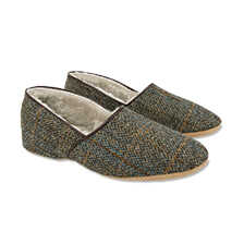 Lammfell-Haussschuh aus Harris Tweed fr Herren