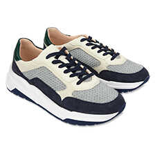 Alernatives Thumbnail 1 zu Herren-Leder-Sneaker mit Mesh-Strick