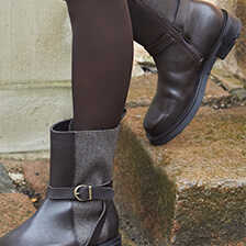 Damen-Kurzstiefel-Nappaleder