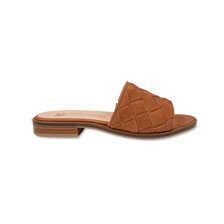 Leder-Pantolette im Flechtlook
