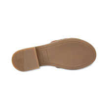 Leder-Pantolette im Flechtlook