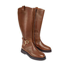 Lederstiefel Theodora im Reiterlook