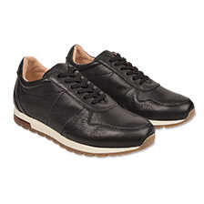 Thumbnail zu Schwarze Leder-Sneaker