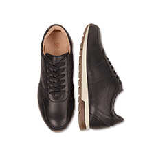 Alernatives Thumbnail 1 zu Schwarze Leder-Sneaker