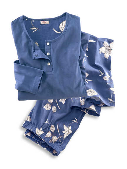 Winter-Damenpyjama Flowers
