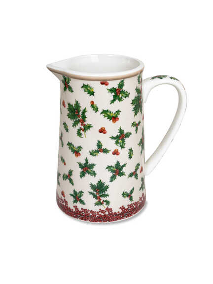 Porzellankrug mit weihnachtlichem Dekor