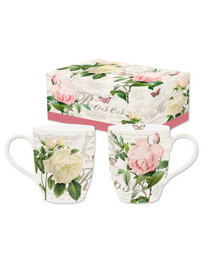 Porzellan-Becher-Set Roses