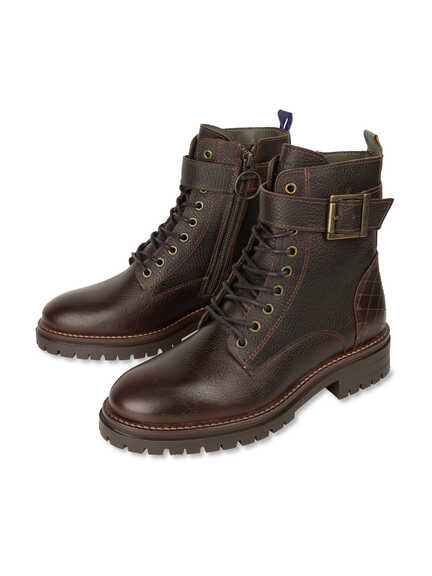 Damen-Schn�rboots im rustikalen Look