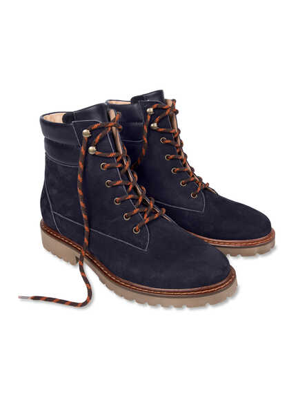 Schn�rboots aus Nubuk-Nappa-Leder