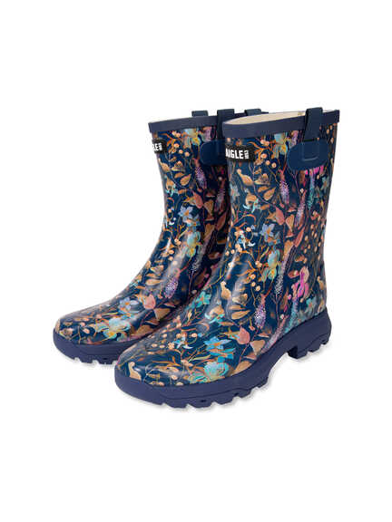 Gummistiefel mit Bl�tenprint